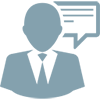 talking person icon
