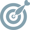 dart icon in the center of the target